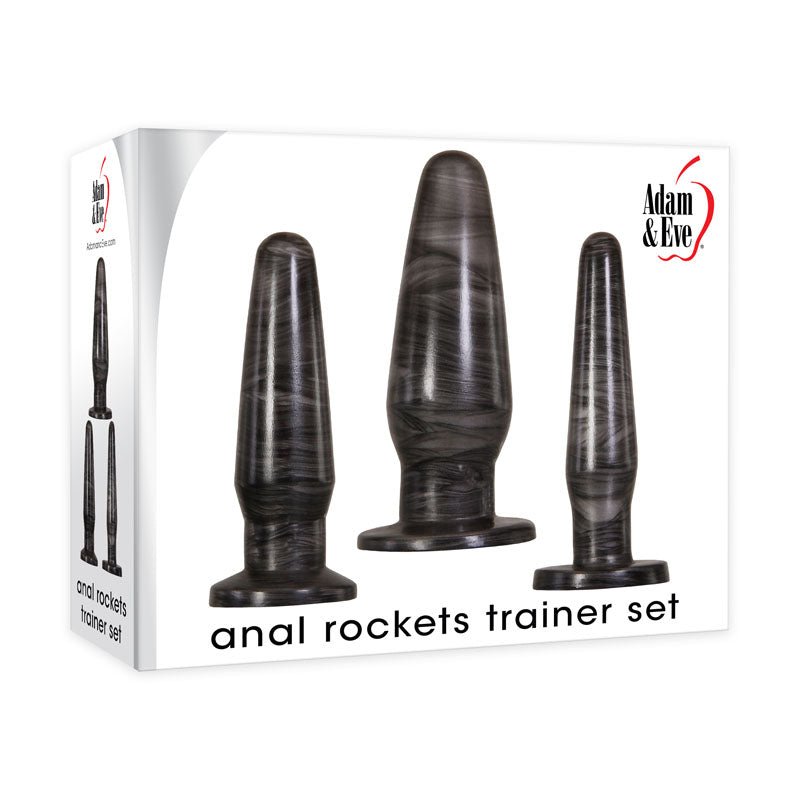 Adam & Eve ANAL ROCKETS TRAINER SET - Butt Plugs - Set of 3 Sizes at NZ & Australia’s Mega Adult Toy Store