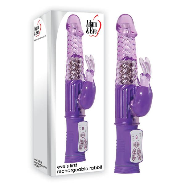 Adam & Eve Eve's First Rechargeable Rabbit - 22.9 cm (9'') USB Rechargeable Rabbit Vibrator at NZ & Australia’s Mega Adult Toy Store