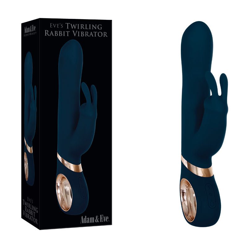 Adam & Eve Twirling Rabbit Vibrator - 22.9 cm USB Rechargeable Rabbit Vibrator at NZ & Australia’s Mega Adult Toy Store