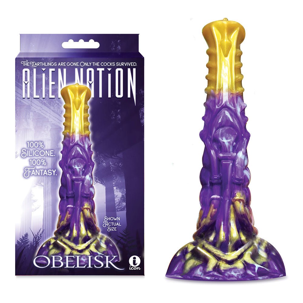 Alien Nation - Obelisk - /Gold 22.2 cm Fantasy Dong at NZ & Australia’s Mega Adult Toy Store