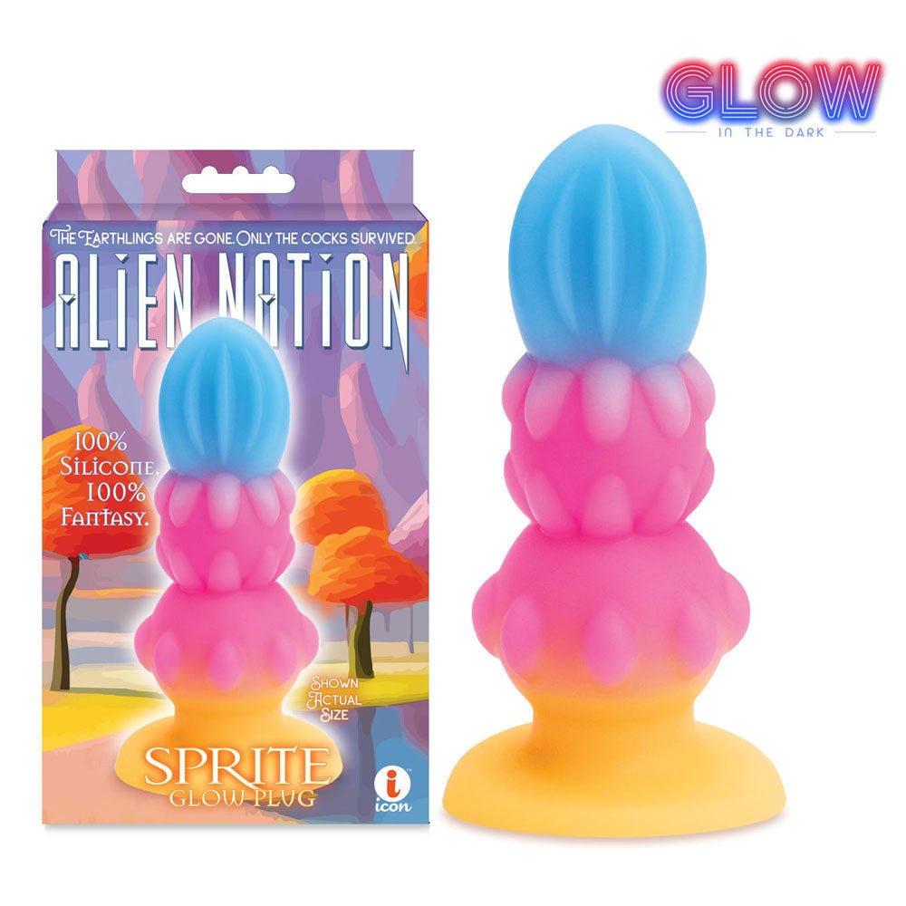 Alien Nation - Sprite - Glow in Dark 14 cm Fantasy Anal Plug at NZ & Australia’s Mega Adult Toy Store