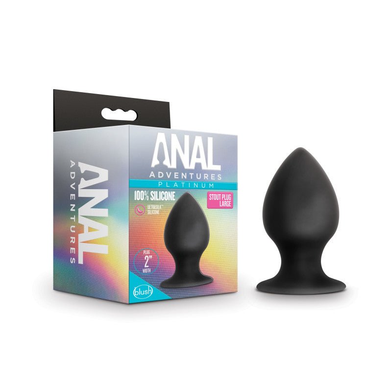 Anal Adventures Platinum Anal Stout Plug - Large - 9.5 cm Large Butt Plug at NZ & Australia’s Mega Adult Toy Store