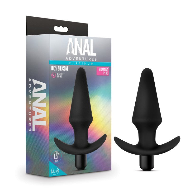 Anal Adventures Platinum Vibrating Plug - 12.7 cm (5'') Vibrating Butt Plug at NZ & Australia’s Mega Adult Toy Store