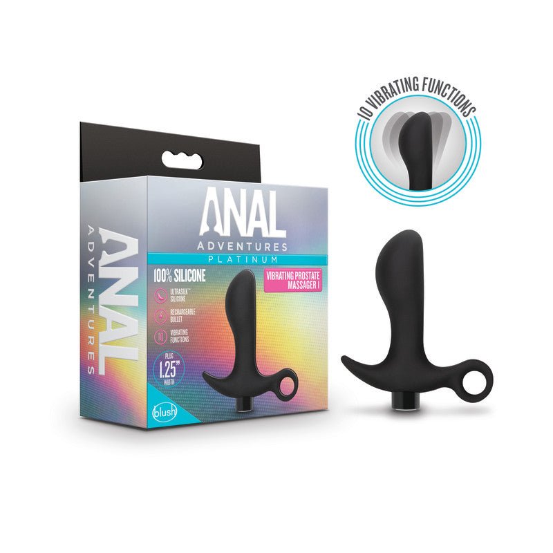 Anal Adventures Platinum Vibrating Prostate Massager 01 - 10.8 cm USB Rechargeable Prostate Massager at NZ & Australia’s Mega Adult Toy Store