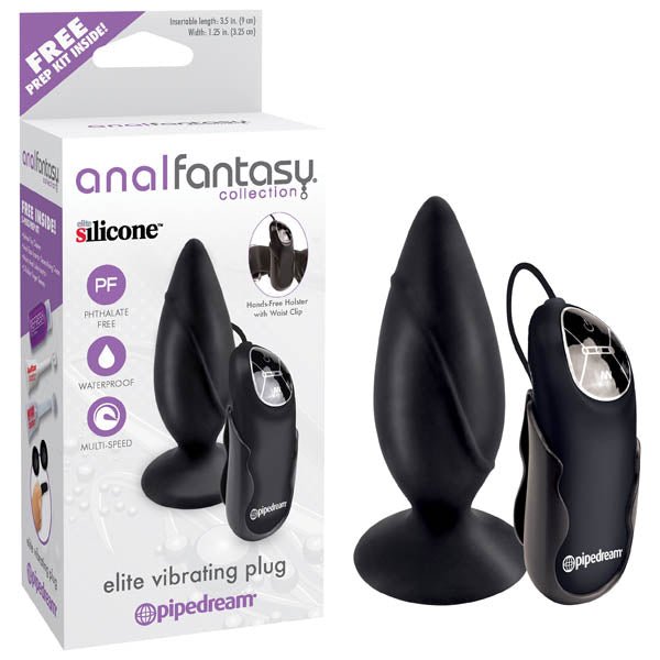 Anal Fantasy Collection Elite Vibrating Plug - 9.5 cm (3.5'') Vibrating Butt Plug at NZ & Australia’s Mega Adult Toy Store