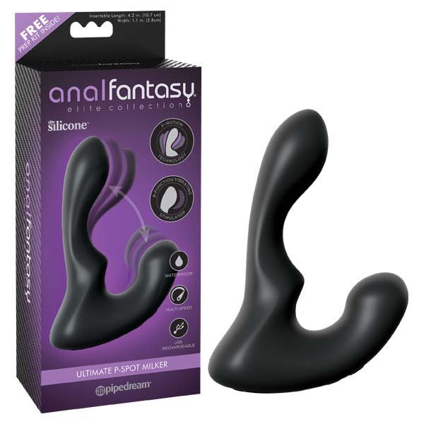 Anal Fantasy Elite Collection Ultimate P - Spot Milker - USB Rechargeable Vibrating Prostate Massager at NZ & Australia’s Mega Adult Toy Store