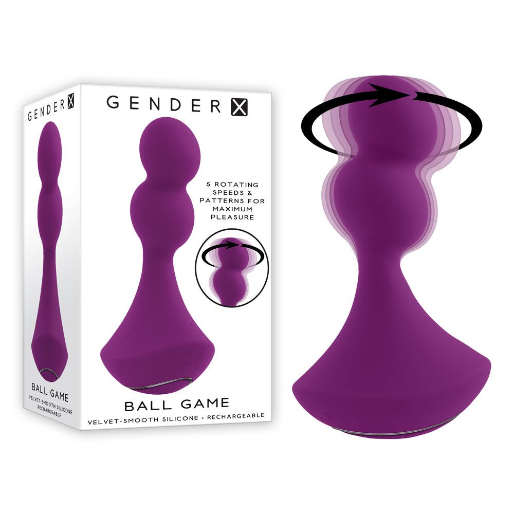 Gender X BALL GAME - 13.5 cm USB Rechargeable Vibrating Butt Plug at NZ & Australia’s Mega Adult Toy Store